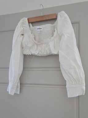 Long Sleeve Daisy Crop Top